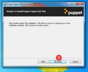 installation puppet agent windows