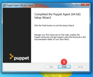 fin installation puppet agent windows