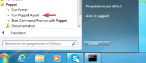 lancement puppet agent windows